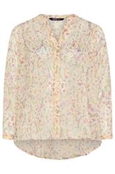 YOURS Plus Size Natural White Floral Shirt | Yours Clothing 6