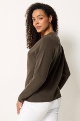 M&Co Chocolate Brown Drop Shoulder Jumper | M&Co 2
