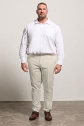 BadRhino Tailoring Big & Tall Oatmeal Brown Linen Suit Trousers | BadRhino 2