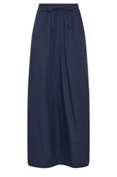 LTS Tall Jupe longue à enfiler en coton bleu marine