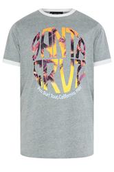 KAM Big & Tall Grey 'Santa Cruz' T-Shirt