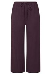 YOURS Plus Size Purple Wide Leg Crinkle Trousers | Yours Clothing 6