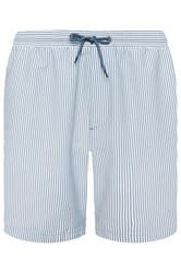 BadRhino Big & Tall Blue Stripe Seersucker Swim Shorts