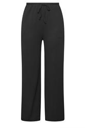 YOURSET 2 PACK Plus Size Black Stripe Wide Leg Trousers | Yours Clothing 9