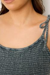 YOURS Plus Size Grey Cheesecloth Tiered Dress | Yours Clothing 4