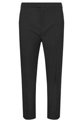 D555 Big & Tall Black Stretch Formal Trousers