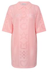 LIMITED COLLECTION Plus Size Pink Sea Knitted Dress | Yours Clothing 5