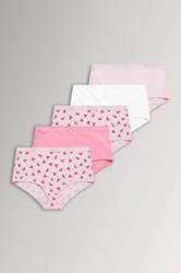 YOURSET 5 PACK Curve Pink Watermelon Print Full Briefs