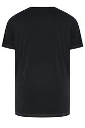 KAM Big & Tall Jet Black Lake Yellowstone Graphic T-Shirt | BadRhino 2