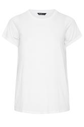 YOURS Plus Size White Basic T-Shirt | Yours Clothing 5