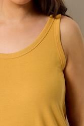 YOURS Plus Size Yellow Core Vest Top | Yours Clothing 4
