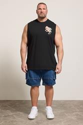 BadRhino Big & Tall Black Extra Long Dragon Graphic Muscle Vest | BadRhino 1
