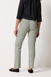 M&Co Grey Stripe Tailored Linen Trousers | M&Co 2