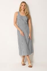 LTS Tall Women's Black Gingham Cotton Midi Dress | Long Tall Sally 2