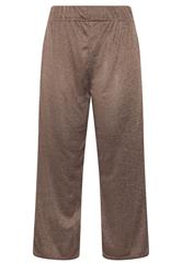 LIMITED COLLECTION Curve Natural Brown Wide Leg Trousers