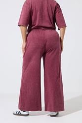 LIMITED COLLECTION Plus Size Red Acid wash Trousers | Yours Clothing 2