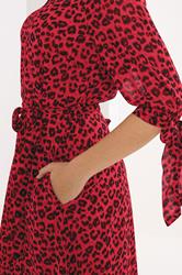 STAR Red Leopard Shirt Dress | StarByJM 4