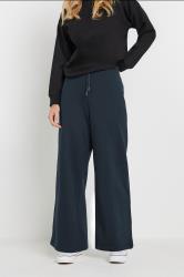 M&Co Petite Navy Blue Wide Leg Joggers | M&Co 1