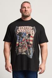 BadRhino Big & Tall Black Extra Long Lynyrd Skynyrd Bike Graphic T-Shirt | BadRhino 3