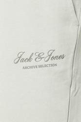 JACK & JONES Big & Tall Moonbeam White Logo Jogger Sweat Shorts | BadRhino 5