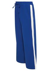 M&Co Petite pantalones de rayas laterales azules y blancas