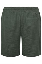 BadRhino Big & Tall Green Textured Shorts | BadRhino 7