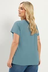 YOURSET 2 PACK Plus Size Blue & Grey Core T-Shirts | Yours Clothing 5