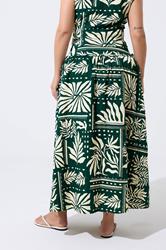 LIMITED COLLECTION Plus Size Black Abstract Palm Print Skirt | Yours Clothing 2