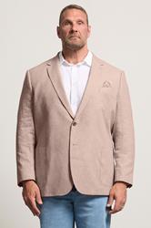 BadRhino Tailoring Big & Tall Rust Orange Linen Blazer | BadRhino 1