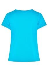 YOURS Plus Size Blue Premium Ringer T-Shirt | Yours Clothing 6
