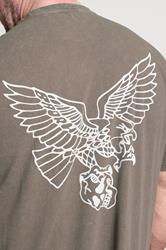 BadRhino Big & Tall Brown Acid Wash Falcon Graphic T-Shirt | BadRhino 5