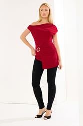 STAR Red Buckle Detail Top | StarByJM 1