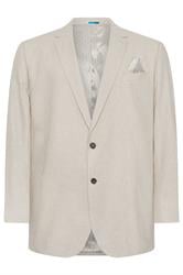 BadRhino Tailoring Big & Tall Veste de costume en lin beige