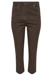 M&Co Chocolate Brown Ankle Grazer Jeans