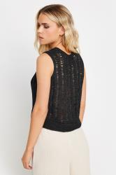 PixieGirl Petite Women's Black Tape Yarn Vest Top | PixieGirl 2