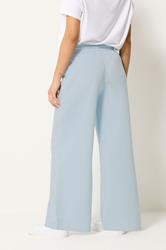 M&Co Petite Light Blue Wide Leg Joggers | M&Co 2