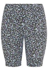 YOURSET 2 PACK Plus Size Black Ditsy Floral Cycling Shorts | Yours Clothing 9
