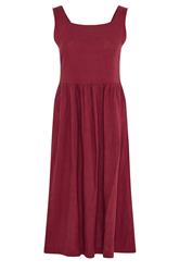 M&Co Petite Berry Purple Linen Midi Dress | M&Co 6