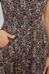 LTS Tall Women's Chocolate Brown Floral Button Maxi Dress | Long Tall Sally 4