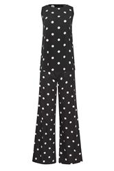 LTS Tall Women's Set Black Polka Dot Print Vest Top & Trousers | Long Tall Sally 7