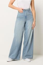 LTS Tall Women's Light Blue Palazzo Wide Leg Jeans | Long Tall Sally 1