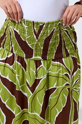 LIMITED COLLECTION Plus Size Green Palm Leaf Skirt | Yours Clothing 5