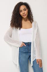 M&Co White Textured Lightweight Cardigan | M&Co 3