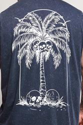 BadRhino Big & Tall Navy Blue Acid Wash Graphic Vest | BadRhino 5