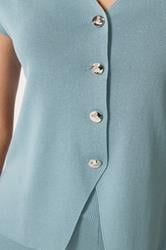 LTS Tall Women's Light Blue Button Knitted Cardigan | Long Tall Sally 5