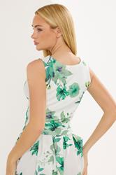 STAR White Floral Scuba Vest Top | StarByJM 2