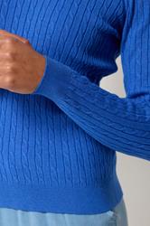 M&Co Blue Cable Knit Jumper | M&Co 4
