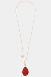 Gold Tone Long Pendant Necklace | Yours Clothing 3