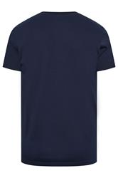 BadRhino Big & Tall Navy Blue Extra Long Nashville Graphic T-Shirt | BadRhino 5