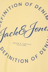 JACK & JONES Big & Tall Sunlight Yellow Circle Logo Print T-Shirt | BadRhino 5